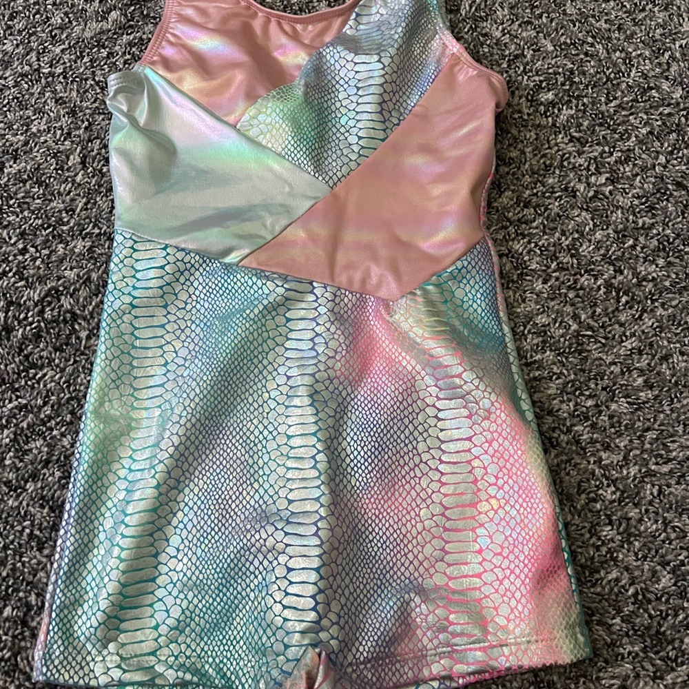 Colorful Snakeskin Patterned Dress